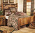 Barnwood Bear Carvings Bed - Full