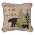 In the Woods Bear Reversible Tapestry Pillow