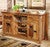 Barnwood Buffet w/ Carved Bear Designs
