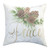 Frosty Pine Indoor/Outdoor Pillow - Pinecone Peace