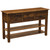 Barnwood Console Table with Three Drawers and Two Shelves