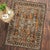 Aged Aztec Rug - 5 x 8