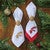 Red Pinecone Embroidered Napkin - Set of 4