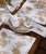 Golden Pine Branch Embroidered Napkin - Set of 4