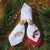 Golden Pine Branch Embroidered Napkin - Set of 4