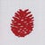 Red Pinecone Dishtowel - Set of 2