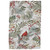 Red Bird Greenery Dishtowel - Set of 4