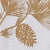Golden Pine Branch Dishtowel - Set of 4
