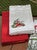 Red Bird Embroidered Napkin - Set of 4