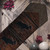 Fringed Moose Brindle Leather Table Runner - 120 Inch