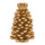 Golden Pinecone Candle Holder - Tall
