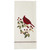 Cardinal & Berries Embroidered Dishtowels - Set of 4