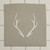 Antler Checkered Feather Pillow