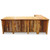 Barnwood Executive Desk with Left Return & Nailheads