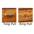 Barnwood Locking Lateral Filing Cabinet with Nailheads - 2 Drawer