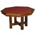 Barnwood Poker Table with Timber Base