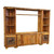 Barnwood Extra Large Entertainment Center with Moose Tiles