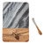 Two-Tone Cutting Board with Spreader