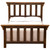 Barnwood Post Complete Bed - Cal King