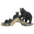 Bear Family Log Sculpture