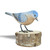 Blue Bird Forest Figurine