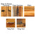 Barnwood Round Leg 4 Door Armoire
