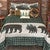 Bear Country Plaid Quilt Bed Set - King