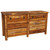 Barnwood Round Leg 6 Drawer Dresser