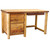 Barnwood Round Leg Open Student Desk