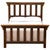 Barnwood Post Complete Bed - Twin