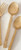 Square Handled Golden Spoons - Set of 4