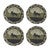 Cabin Wildlife Braided Coasters - Set of 4