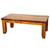Barnwood Straight Leg Bench with Nailheads - 60 Inch