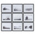Minimalist Landscapes Wall Art - Set of 9