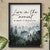 Live in the Moment Forest Watercolor Art