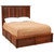 Barnwood Traditional Platform Bed - Queen