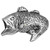 Bass Fish Cabinet Pull - Set of 2