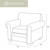 Forest Deer Armchair & Ottoman