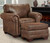 Buckskin Armchair & Ottoman