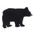 Black Bear Forest Shaped Pillow