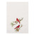 Red Winter Feathers Kitchen Towels - Set of 4