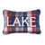 Coastal Lake Plaid Pillow