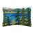 Woodsy Lake Hooked Pillow