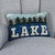 Tranquility Lake Hooked Pillow