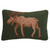 Forest Moose Hooked Pillow