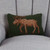 Forest Moose Hooked Pillow