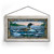 Mosaic Duckling Stained Glass Wall Art with White Frame