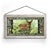 Mosaic Fawn Stained Glass Wall Art with White Frame