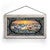 Sounds of Winter Stained Glass Art with White Frame
