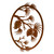 Pinecone Bough Metal Wall Art